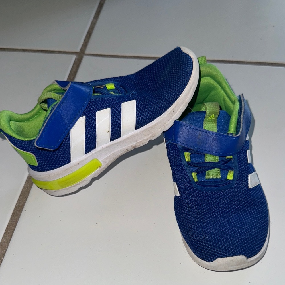 Adidas Kids Sneakers in Blue and Lime
